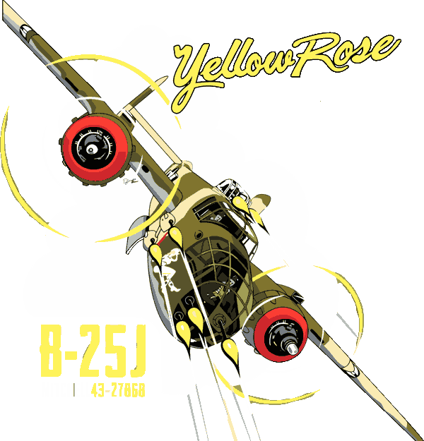 b-25j-yellow-rose