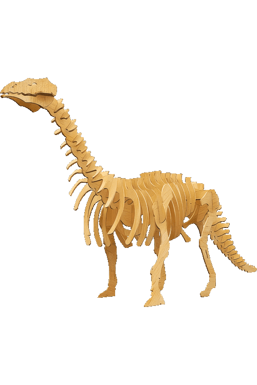 Diseño vectorial brontosaurio 3d para corte laser mdf madera