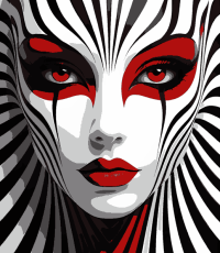 Rostro contraste hipnotico