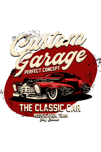 Estilo retro auto clasico antiguo