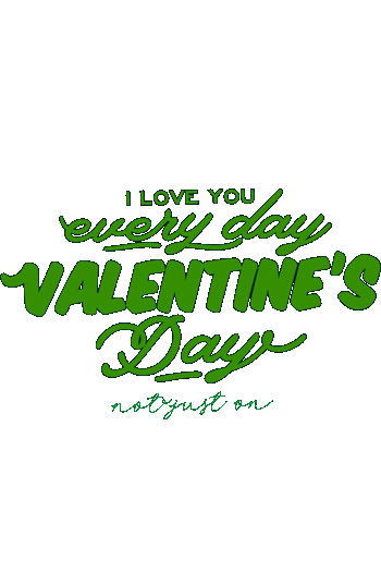 San Valentín vibes Diseño de letras minimalistas I Love You Every Day Valentine's Day para playeras negras impresas en DTF.