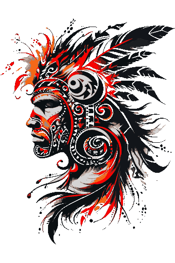 Guerrero Azteca en Llamas