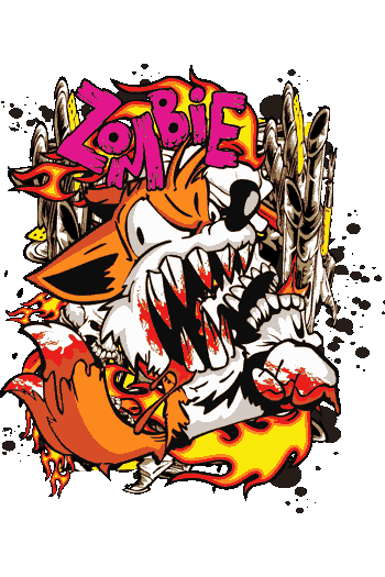 Zorro zombie monstruo