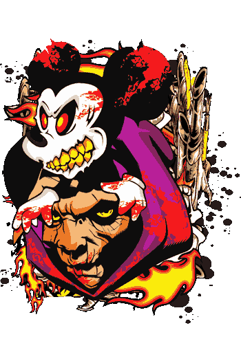 Zombie Cartoon Mashup Mikey ilustracion monstruo