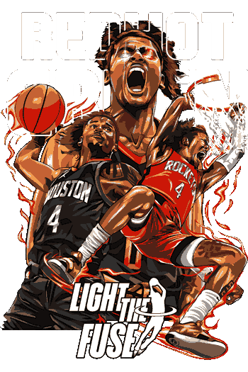 Basketball Nba Diseño explosivo de Jalen Green con los Houston Rockets titulado 'Light the Fuse'