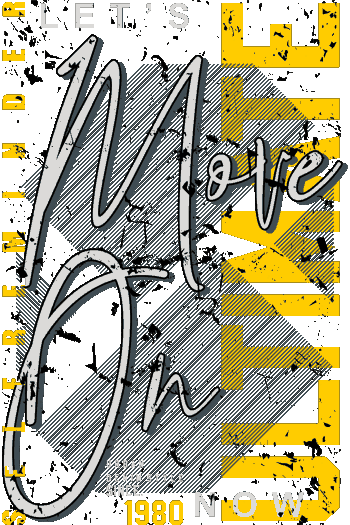 Letras bold distressed, rayas grunge, 