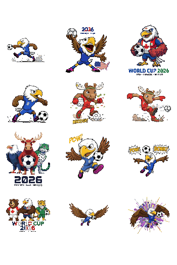 MEGA PACK MUNDIAL 2026 mascotas mundial-cup-2026