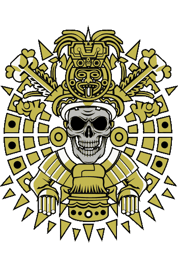 Calavera Solar es un diseño geométrico basado en el simbolismo del sol y la muerte
