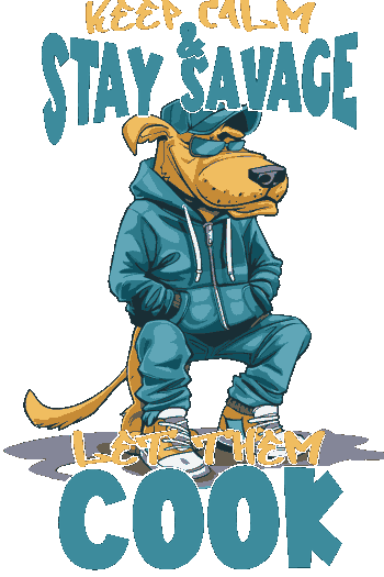 Perro con gorra y lentes en pose relajada