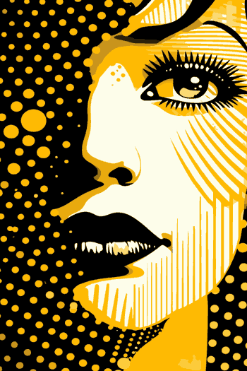 ojo cósmico, rostro abstarcto