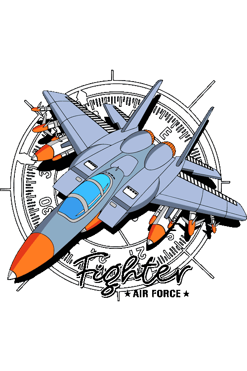 vector-avion-caza-fuerza-aerea-fighter