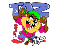 Taz Brooklyn Mania Vector