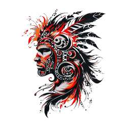 Guerrero Azteca en Llamas