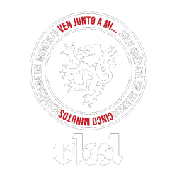 Diseño de texto minimalista en rojo con frases de RBD en semicírculo para estampado de ropa.