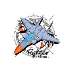 vector-avion-caza-fuerza-aerea-fighter