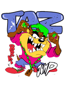 Taz Brooklyn Mania Vector