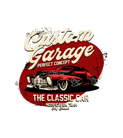 Estilo retro auto clasico antiguo