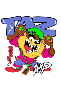 Taz Brooklyn Mania Vector