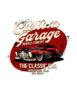 Estilo retro auto clasico antiguo