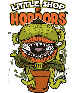 audrey ii, planta carnívora famosa de terror musical