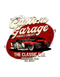 Estilo retro auto clasico antiguo