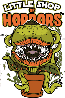 audrey ii, planta carnívora famosa de terror musical