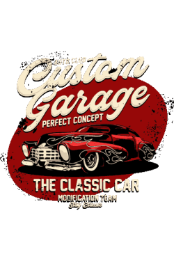 Estilo retro auto clasico antiguo