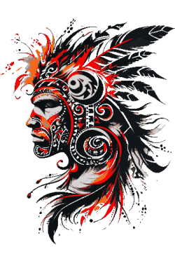 Guerrero Azteca en Llamas
