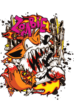 Zorro zombie monstruo