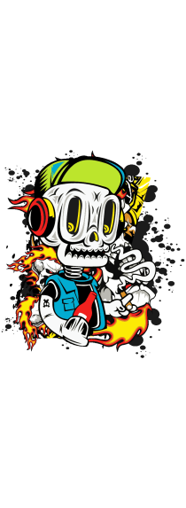 Flaming Skulls