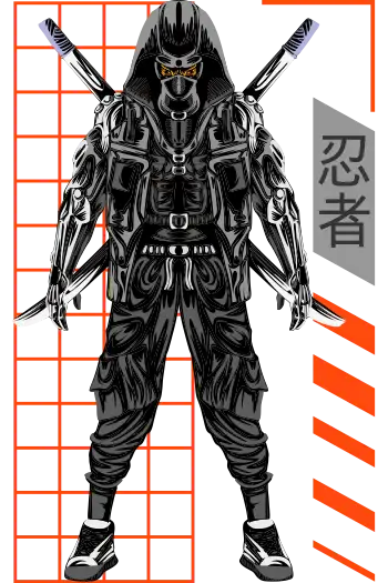 Ninjas urban_ninja con espadas