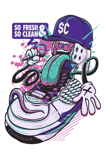 vector zapato con la lengua afuera
